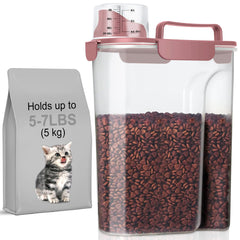 LEAWALK pet food storage container shown from the front.