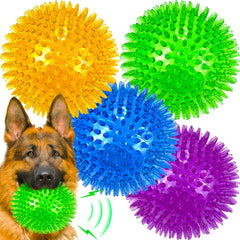 LECHONG dog balls shown as a four-pack in a front product view.