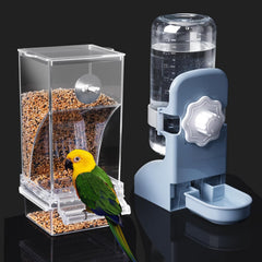 Lemtrflo bird feeder and water dispenser set shown from the front.