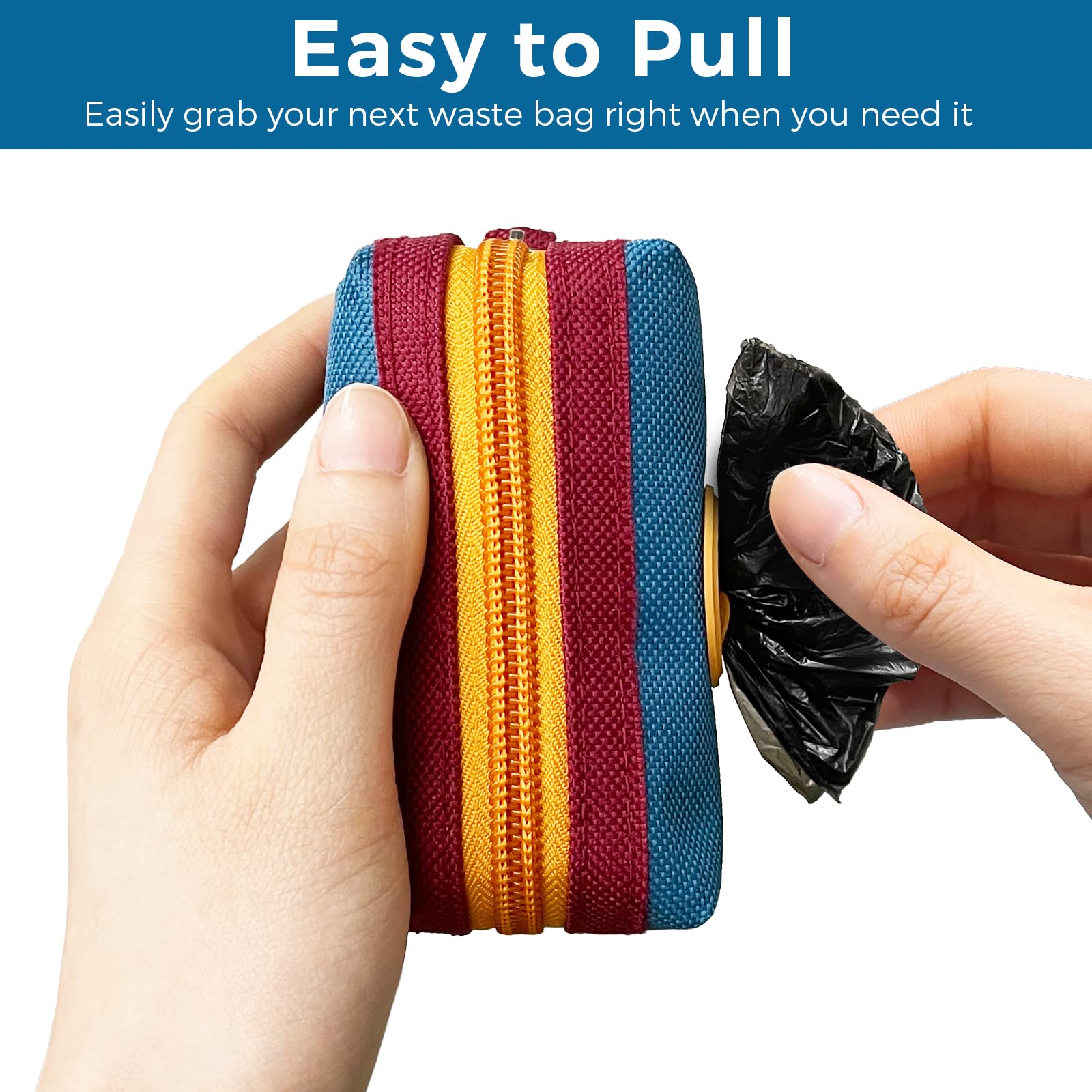 Lepawit Dog Poop Bag Holder storing standard dog waste bags.