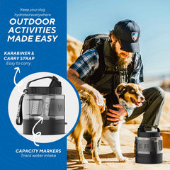 lesotc dog water bottle cover showing the silicone sealing gasket.