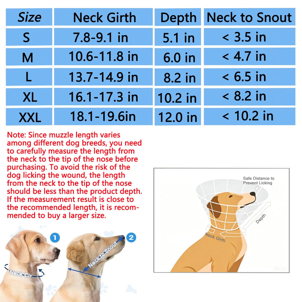 LH NTGR Soft Dog Cone shown worn by a dog.