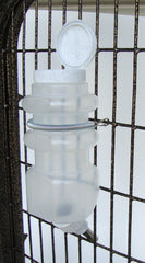 Lixit dog water bottle patented ball-tip valve detail.