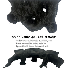 LIYAOLI aquarium cave hideout placed in an aquascape with live plants and driftwood.