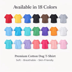 Lovelonglong dog T-shirt shown from a side angle.