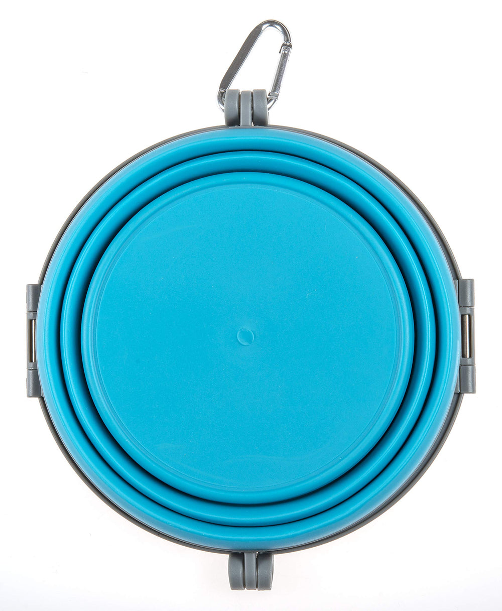 Loving Pets Bella Roma dog bowl with its integrated locking lid.