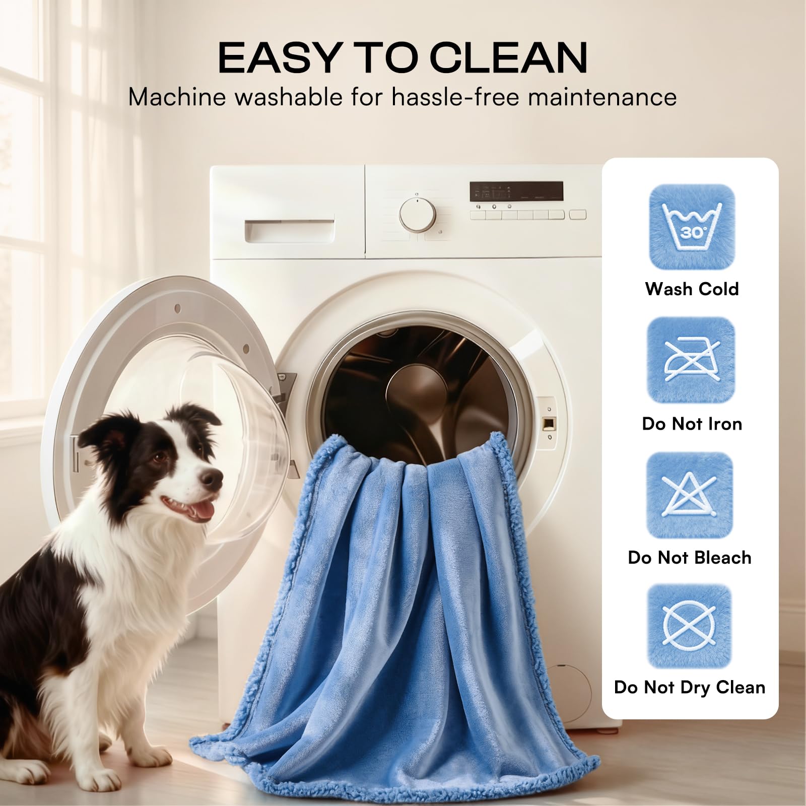 Luciphia waterproof dog blanket covering a pet crate.