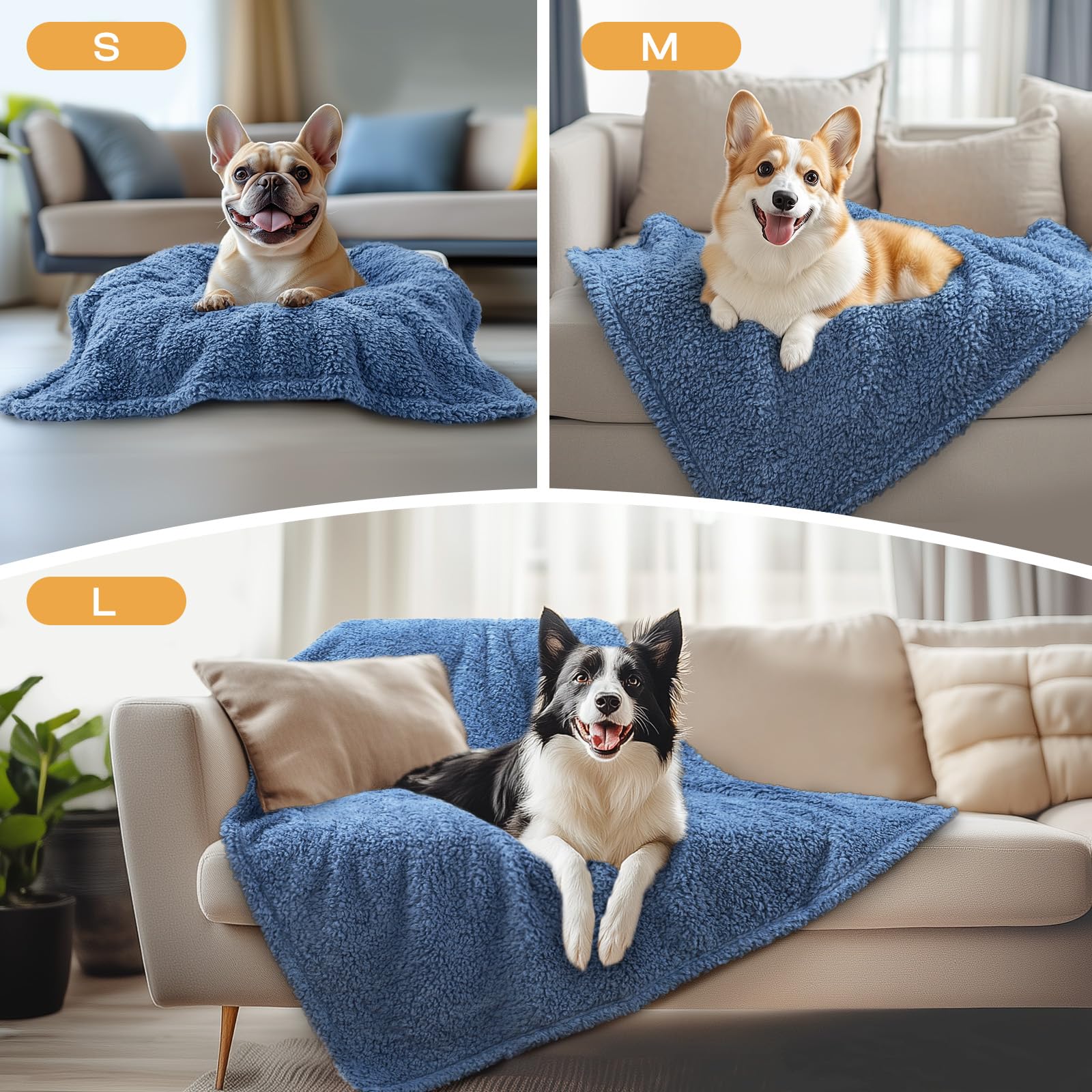Luciphia pet blanket featuring its paw print design.