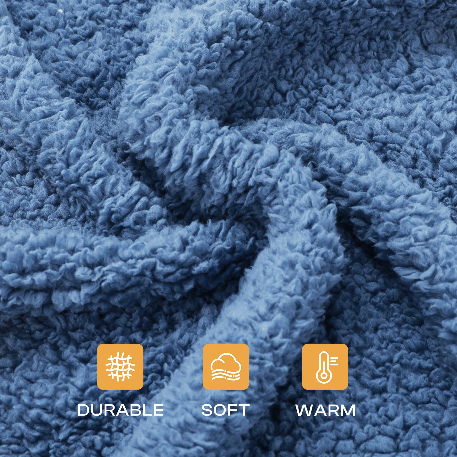 Luciphia pet blanket close-up showing its soft sherpa fleece texture.