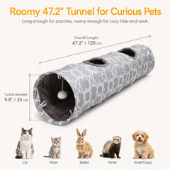 LUCKITTY straight cat tunnel detail showing the buttons for connecting tunnels.