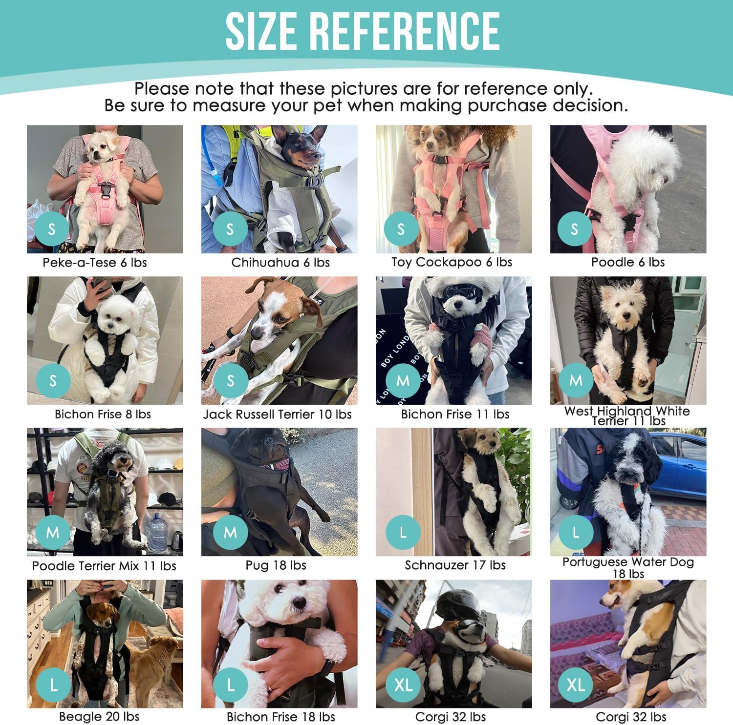 Lukovee Dog Backpack Carrier worn in front with a dog.