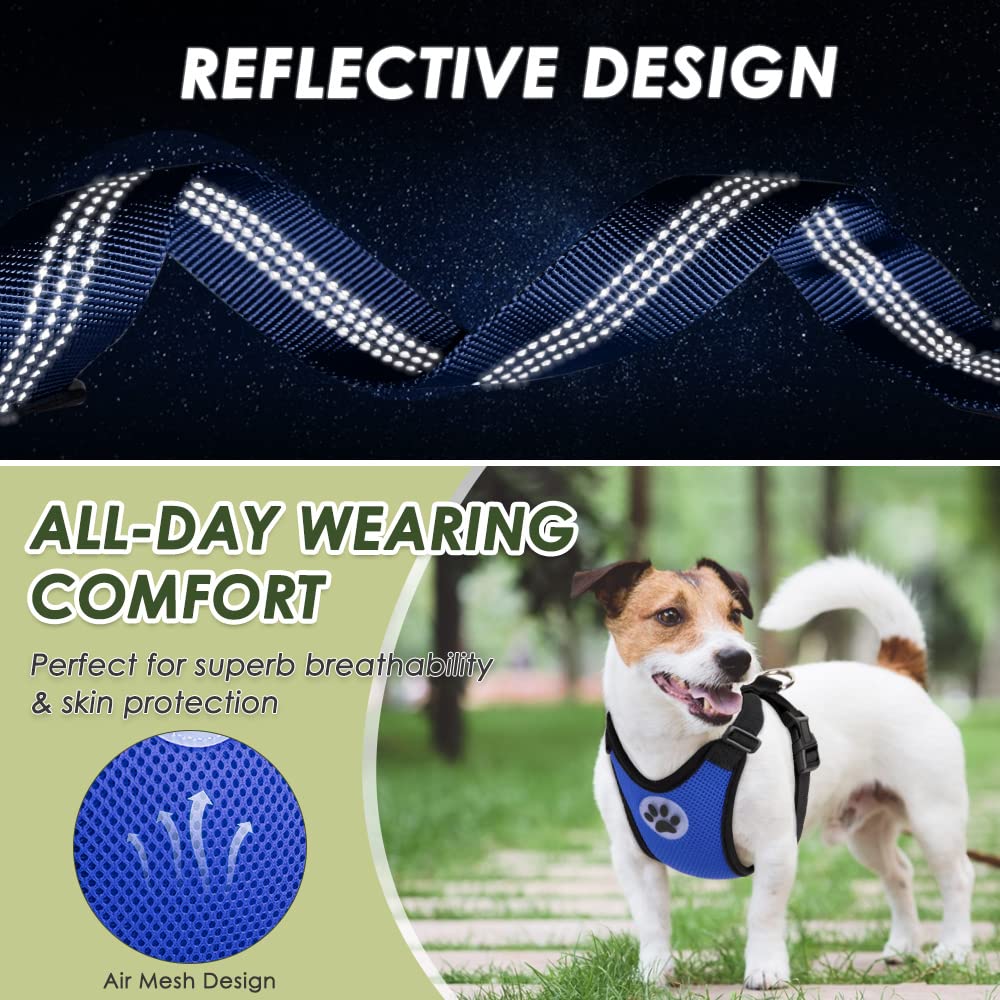 Lukovee dog car harness set shown securing a dog during a car ride.
