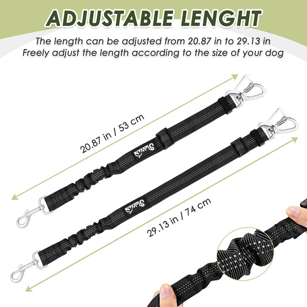 Lukovee dog car harness set showing the vest and tether together.
