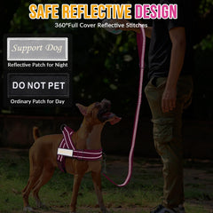 Lukovee dog harness and leash set showing the leash's swivel hook.