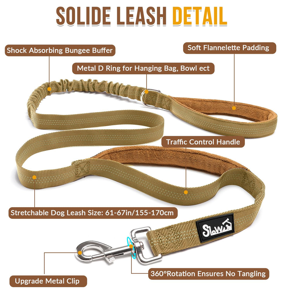 Lukovee dog leash close-up showing the 360-degree swivel metal hook.