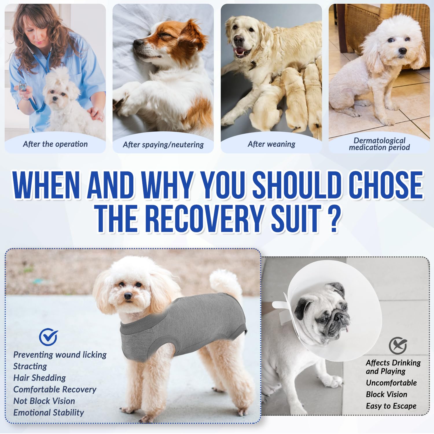 Lukovee dog recovery suit fabric detail showing its soft stretch material.