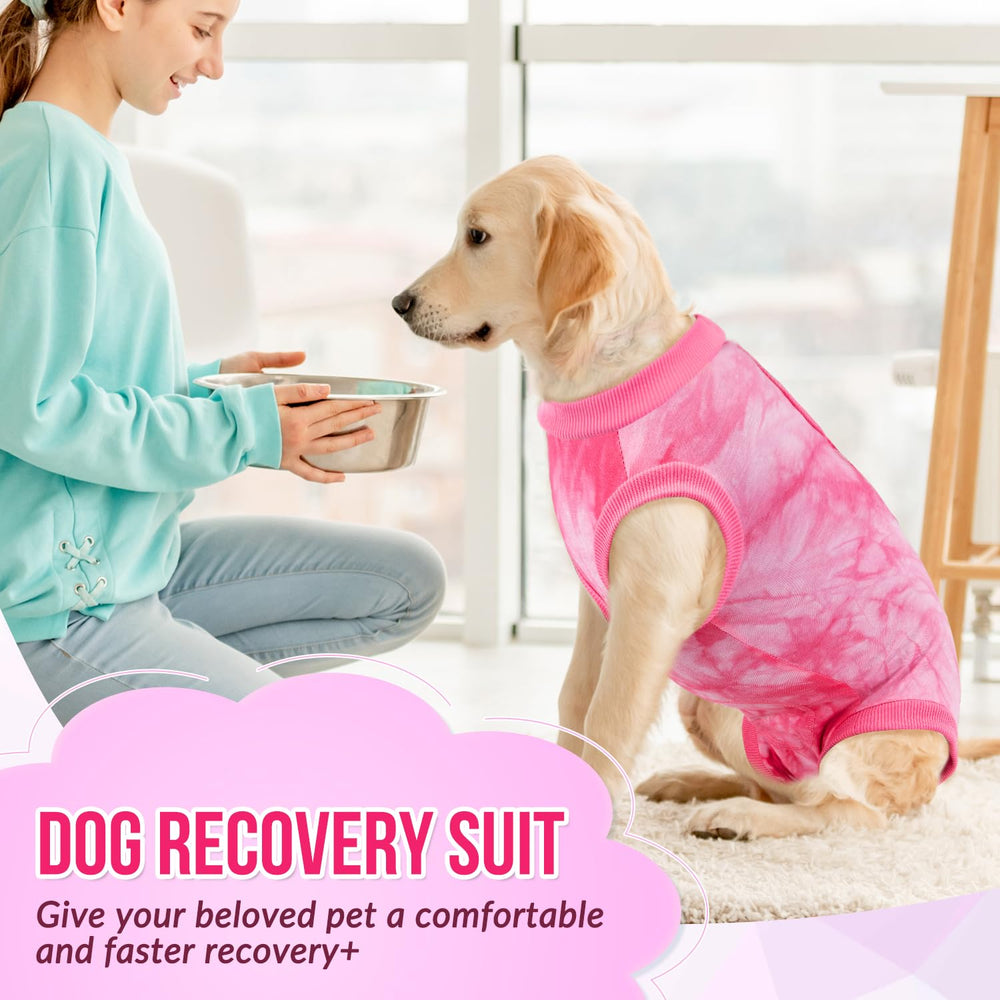 Lukovee dog recovery suit shown from a side angle.