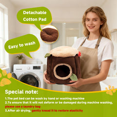 LYART small-pet bedding shown as a washable hideout.