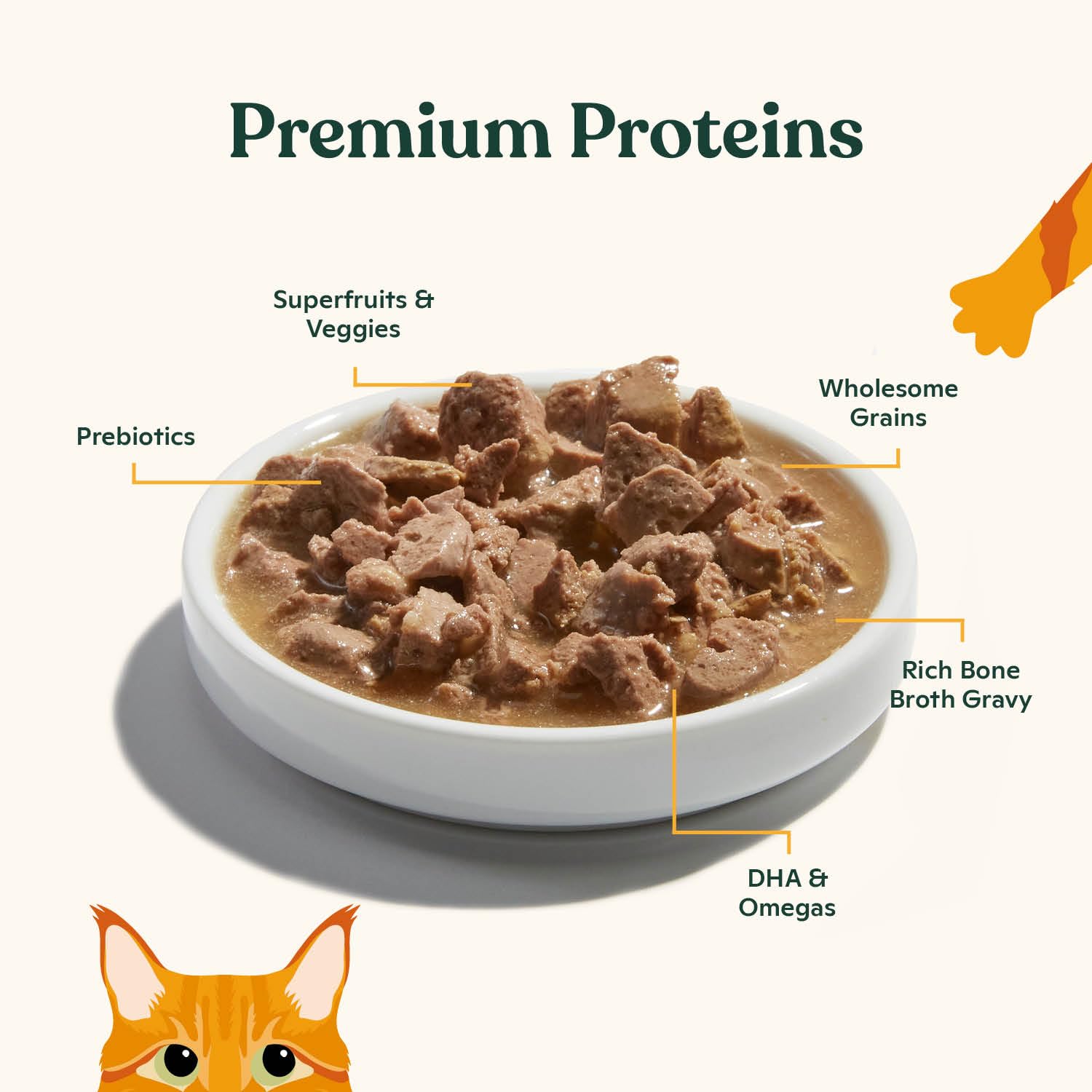 Made by Nacho wet cat food grass-fed beef recipe pouch.