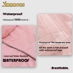 MAMORE dog raincoat extended neck wrap shown for head and neck coverage.
