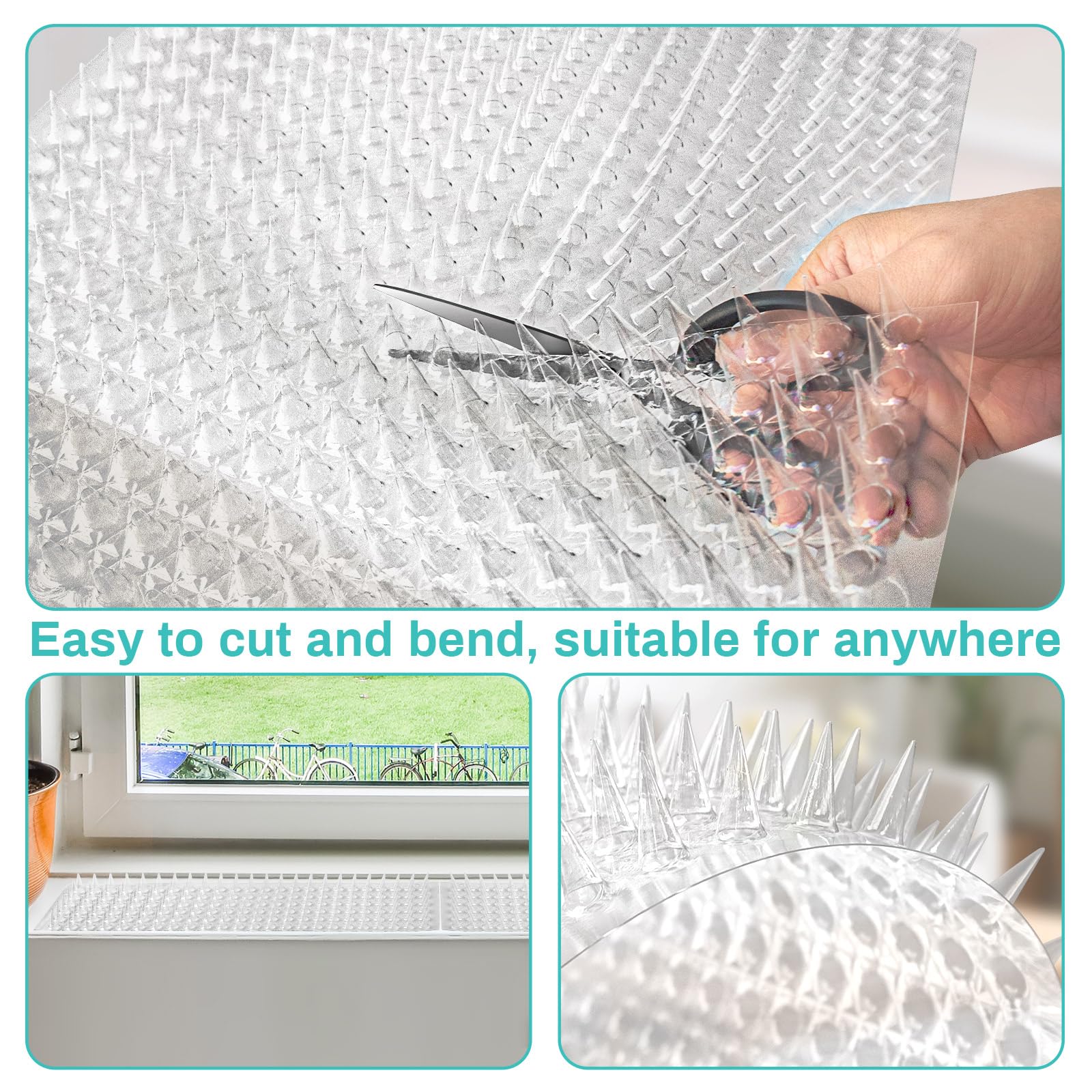 Mardili scat mat bent around a tree with the included twist tie