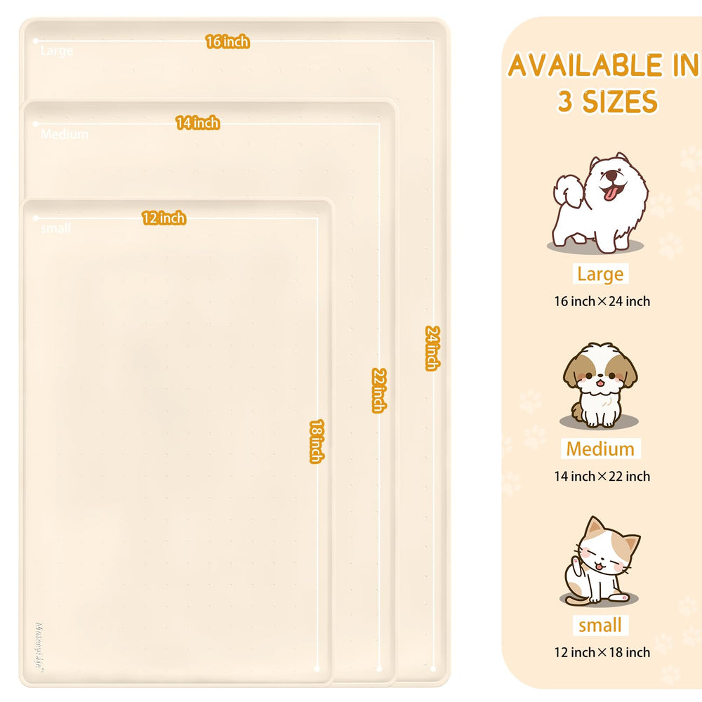 MateeyLife silicone pet feeding mat showing the raised dots on its surface.