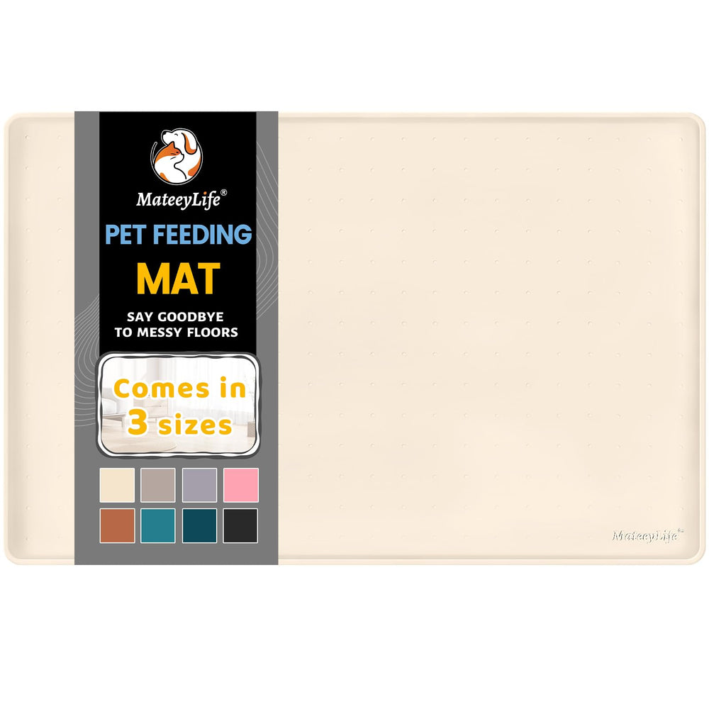 MateeyLife silicone pet feeding mat shown from the front.