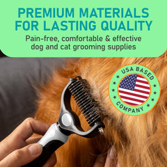 Maxpower Planet Pet Grooming Brush close-up showing the 9-tooth side.
