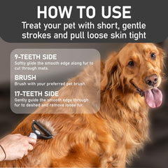 Maxpower Planet Pet Grooming Brush detail showing its finely rounded teeth.