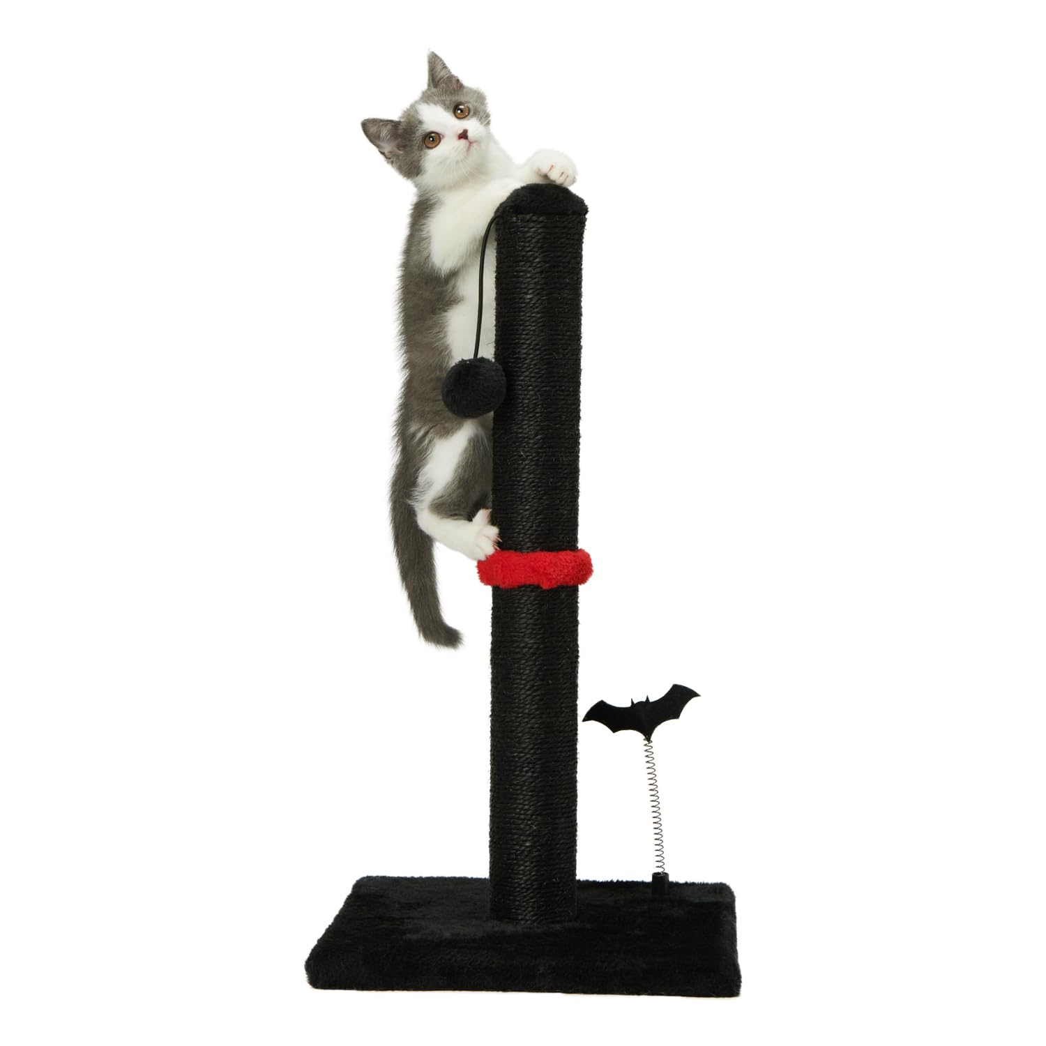 MECOOL cat scratching post shown in its black finish for indoor spaces.