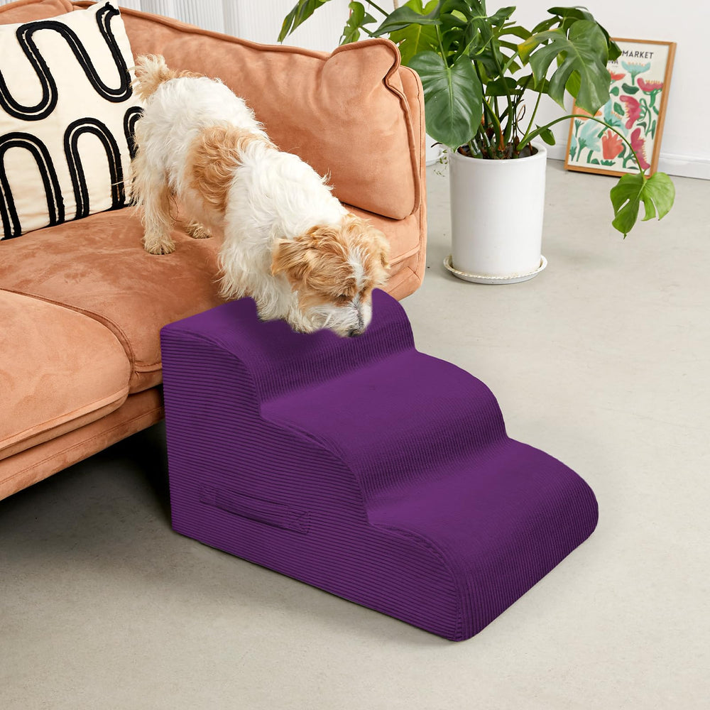 Mesa Lemon dog stairs shown from the side to display the curved step profile.