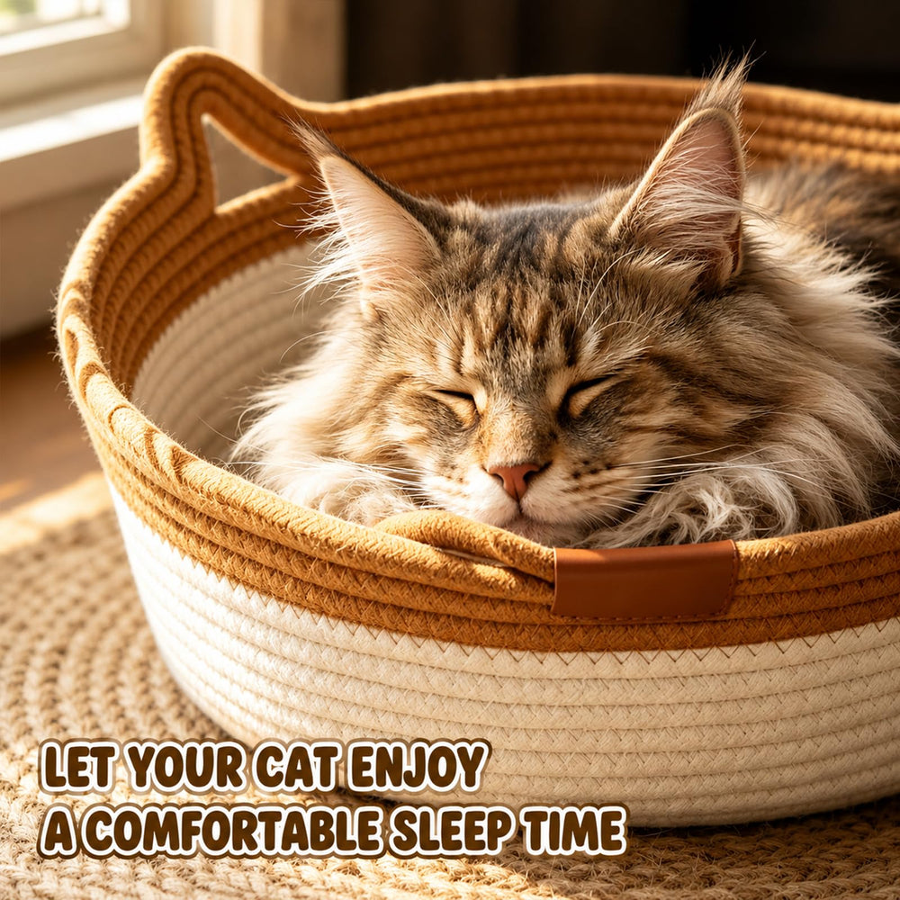 Methill cat basket placed in a room as a dedicated cat resting spot.