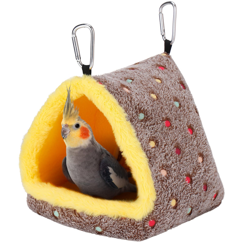 MEWTOGO bird nest house shown from the front with its entrance visible.
