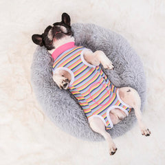 Miaododo dog recovery suit shown from a side angle.