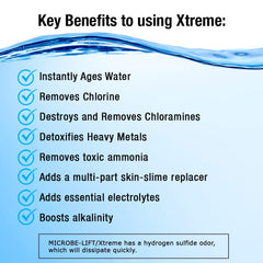 MICROBE-LIFT aquarium water conditioner shown for treating aquarium water.