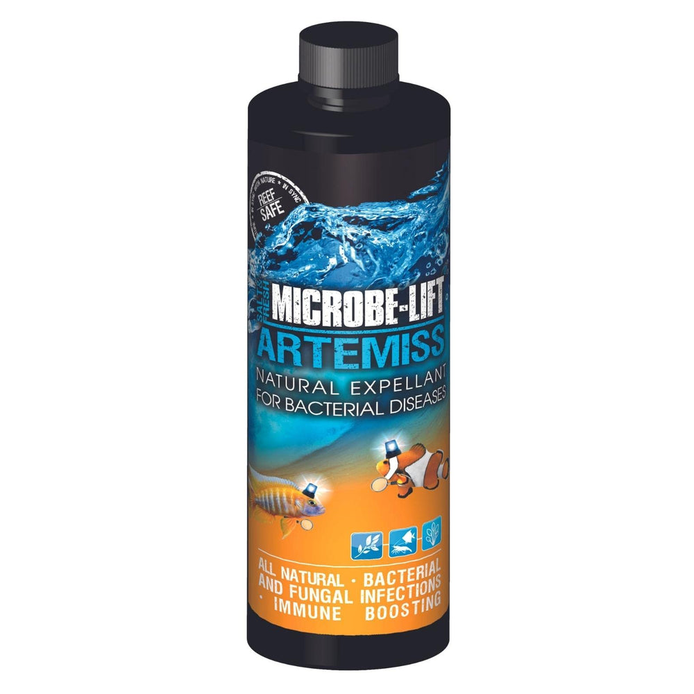 MICROBE-LIFT Artemiss fish treatment package shown from the front.