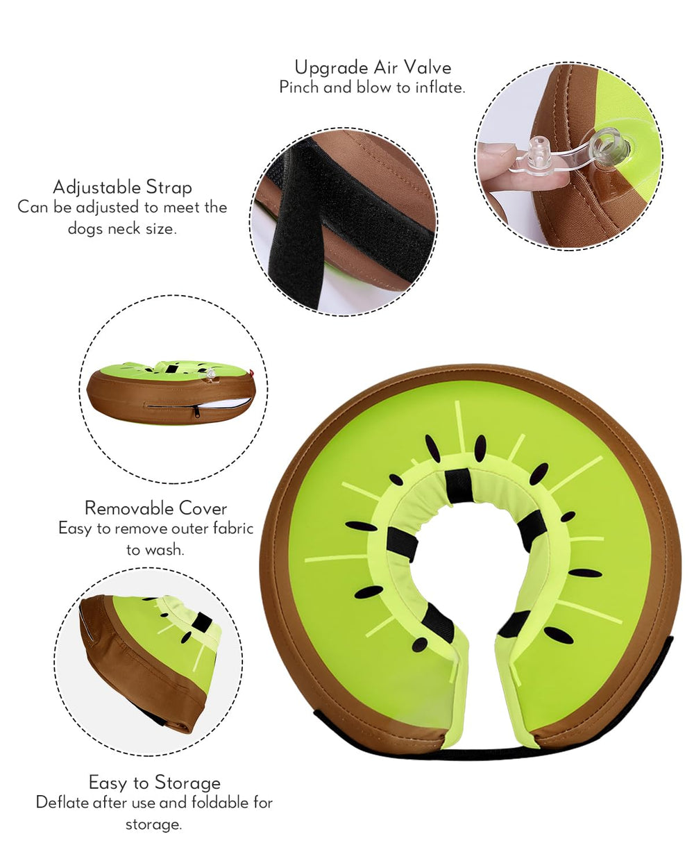 Adjustable buckle detail on the MIDOG Inflatable Dog Cone.