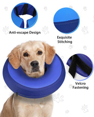 MIDOG Inflatable Dog Cone fabric close-up showing its soft, breathable cover.