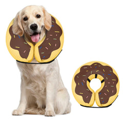 MIDOG inflatable dog cone shown from the front.