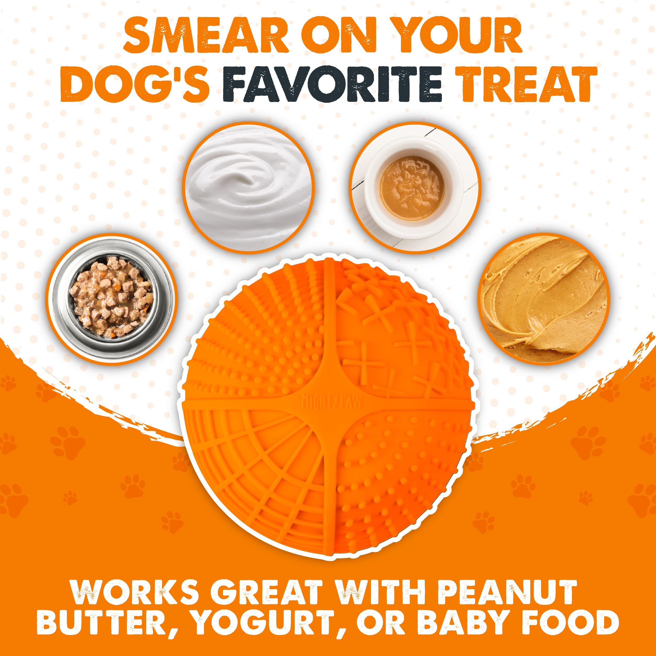 Mighty Paw Dog Slow Feeder Bowl used with wet dog food.