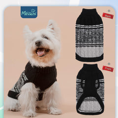Mihachi dog sweater showing coverage across the neck, chest, and belly.