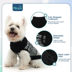 Mihachi dog sweater detail showing the leash opening.