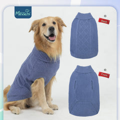 Mihachi dog sweater neck opening for passing through a leash.