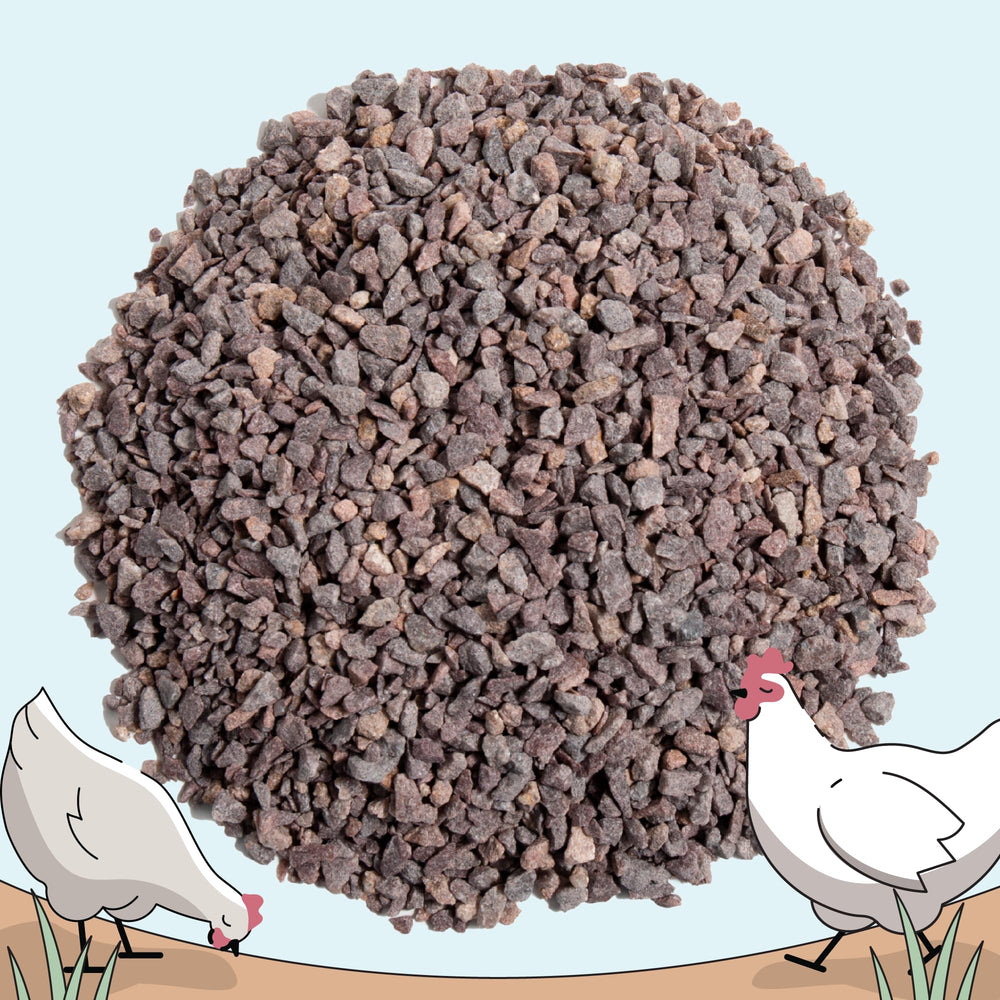 Mile Four Chicken Grit Layer & Grower kept separate from chicken feed.