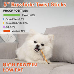MON2SUN rawhide twist sticks shown as the pack contents.