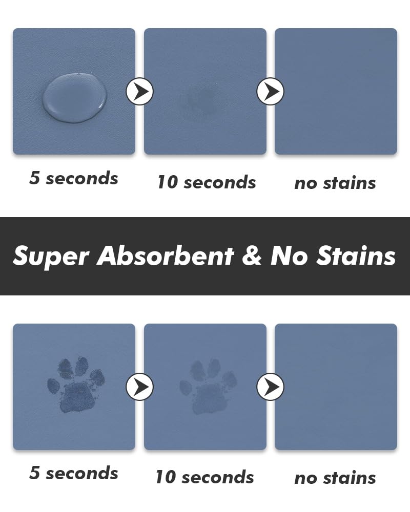 MontVoo dog food mat close-up showing its absorbent surface.