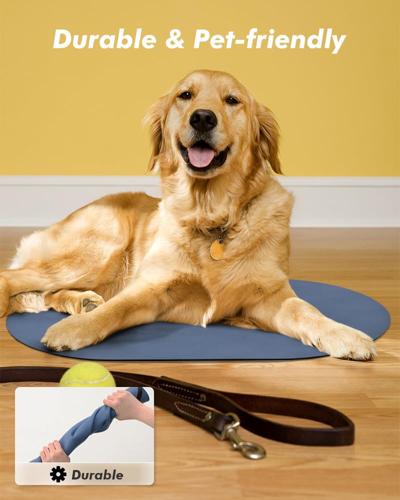 MontVoo dog food mat shown from an alternate side angle.
