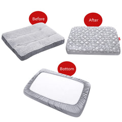 Moonsea dog bed cover underside showing the waterproof PU backing.