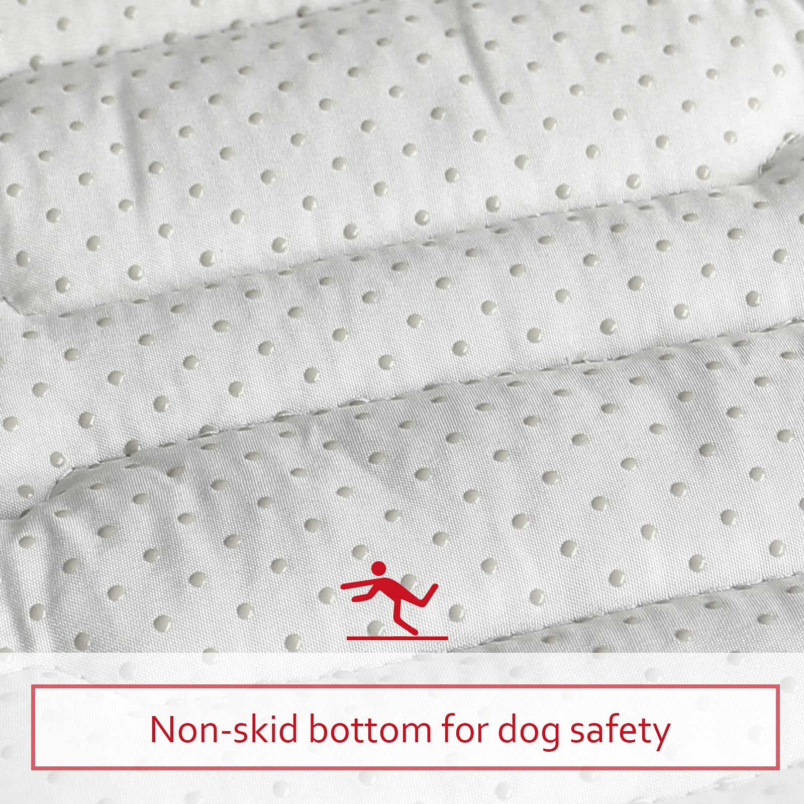 Moonsea Dog Crate Mat close-up showing the little star print.