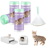 Mooydee cat litter box liners shown with their product packaging.